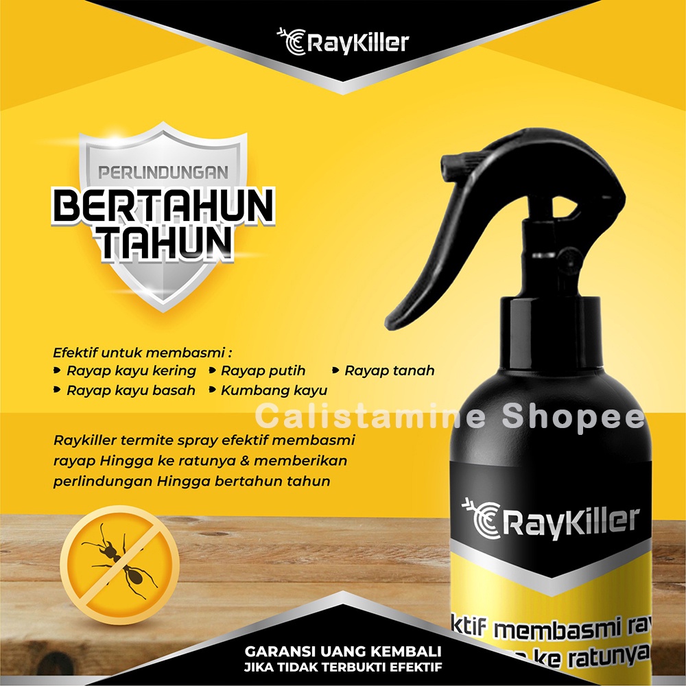 RayKiller Obat Pembasmi Rayap Spray Efektif Melindungi Furnitur Kayu Rumah