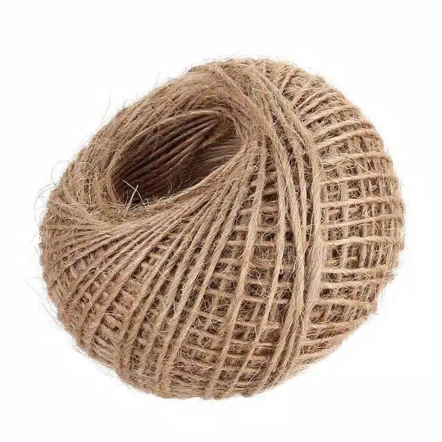 Tali Rami 100 Meter Goni 1 Roll 1mm Jerami Hemp Rope String Murah 100M