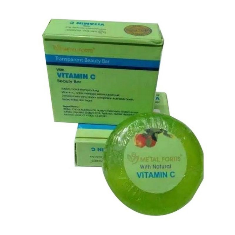 SABUN WAJAH VITAMIN C PENCERAH WAJAH - SABUN WAJAH PENGHILANG JERAWAT SABUN METAL FORTIS VIT C