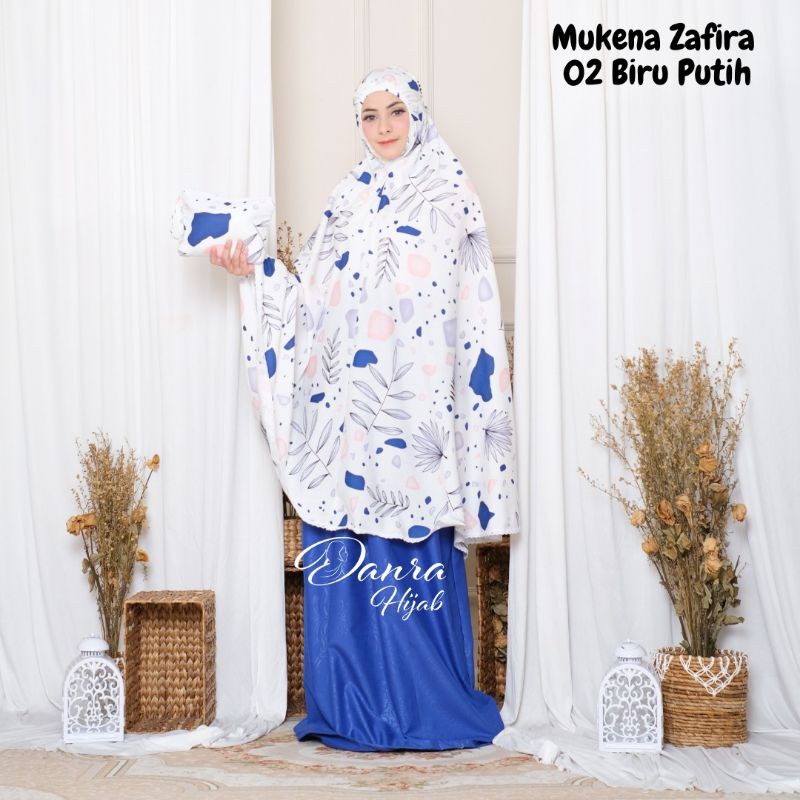 maharhijab Mukena Zafira original by Danra Hijab bahan katun jumbo Renda Shabby Chic