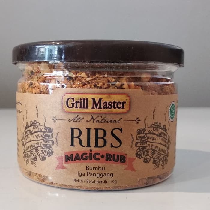 

Jay's Grill Master ribs magic rub/Dry rub/Bumbu BBQ/Bumbu iga panggang 70 gr