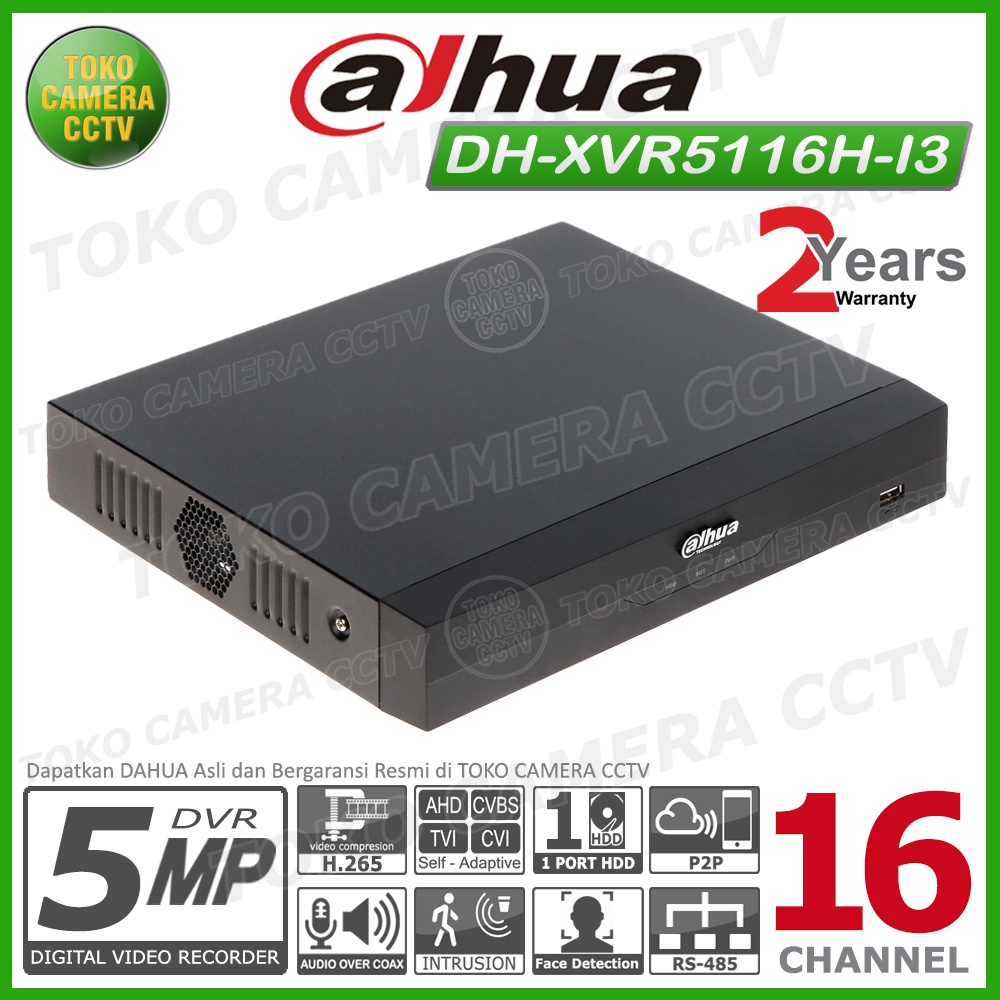 DVR RECORDER CCTV DAHUA 16 CHANNEL CCTV DAHUA 16CH 5MP