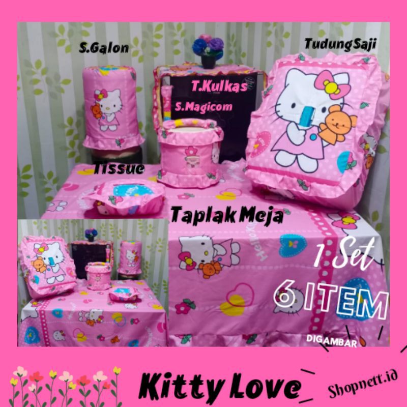 Homeset/Kichenset/GKM/TaplakmejamakanMotifHellokitty