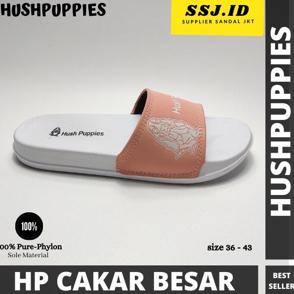 Sendal Slip On Wanita Hush Puppies Wanita Slide Sport Hitam Sandal Jelly Slop Import - KLS.11Au22ᵀ