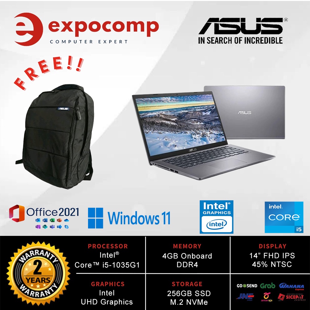 ASUS VIVOBOOK 14 A416JAO-VIPS5210 GREY CORE i5-1035G1