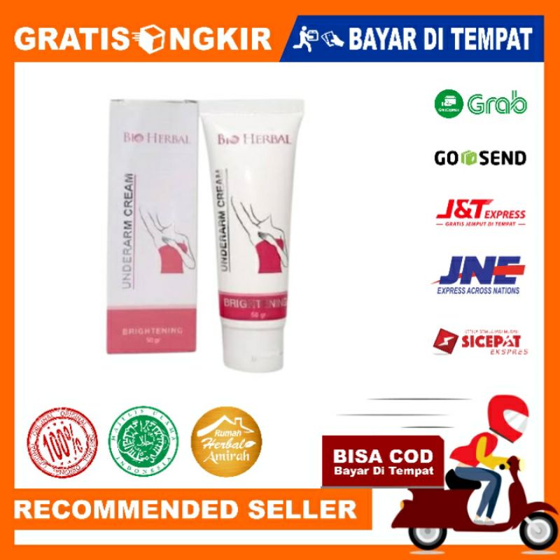 Bio Herbal Underarm Cream Mencerahkan Kulit Ketiak 50 gr Original 100%