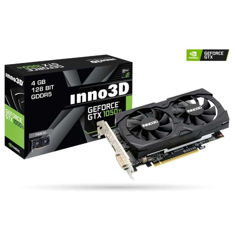 VGA Inno3D GTX 1050 Ti X2 - 4GB DDR5 Twin 2 Fan Nvida GeForce 1050Ti