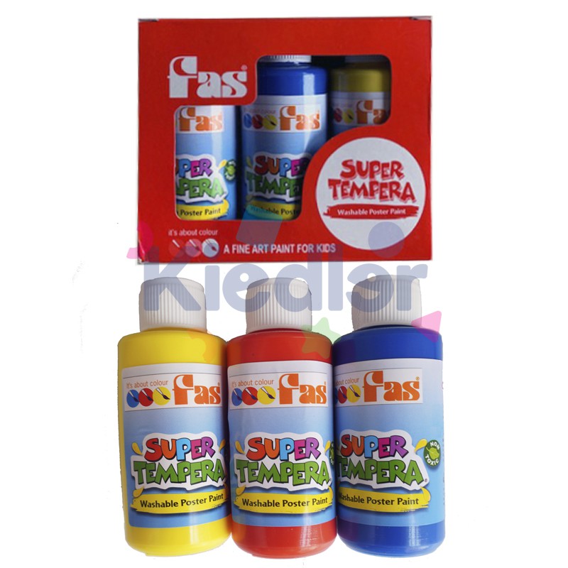 

FAS Super Tempera Washable Paint Cat Air Anak Lukis Gambar