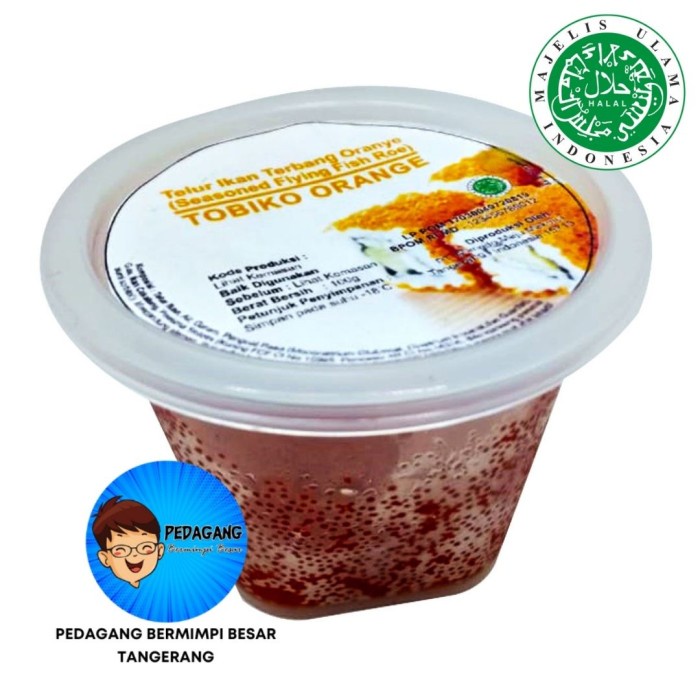 

Tobiko Orange 100gr / Telur Ikan Terbang / Flying Fish Roe PREMIUM - BARU