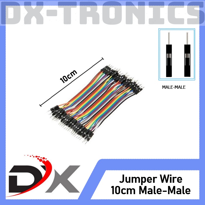 Kabel Jumper Male to Male dupon MM 10cm 40pcs