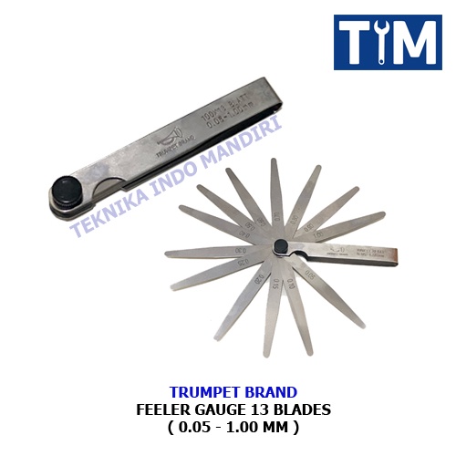 TRUMPET BRAND Feeler Gauge 13 Blades / Alat Ukur Celah Klep