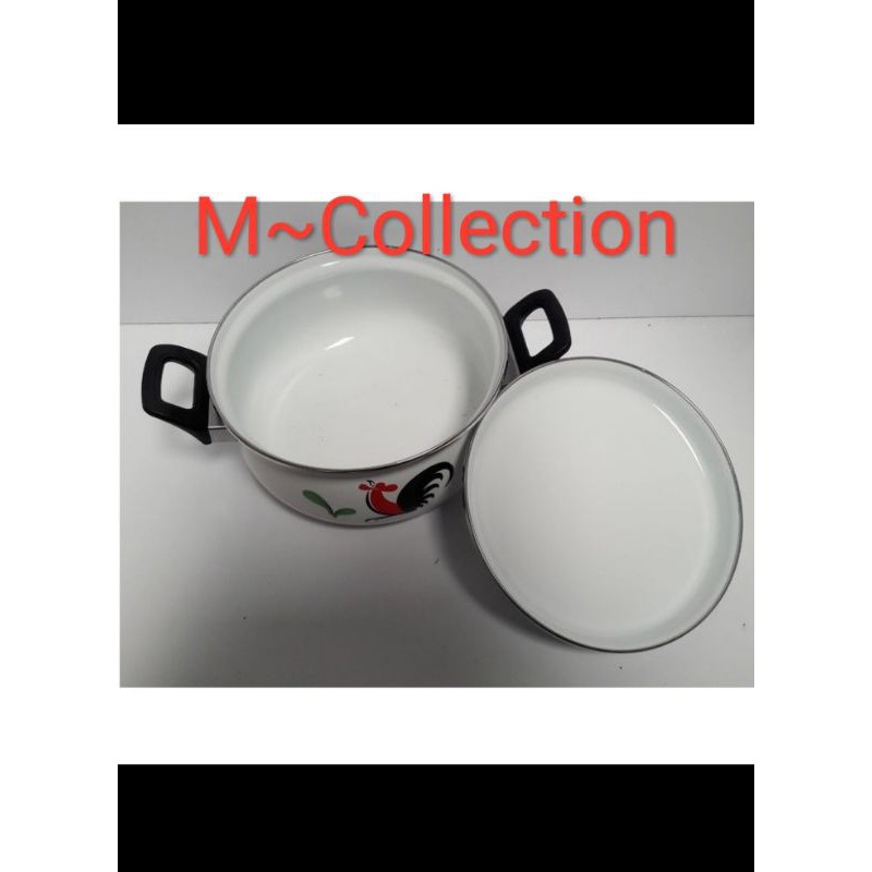 KUKURUYUK Panci Dutch Oven Enamel 20cm Baru