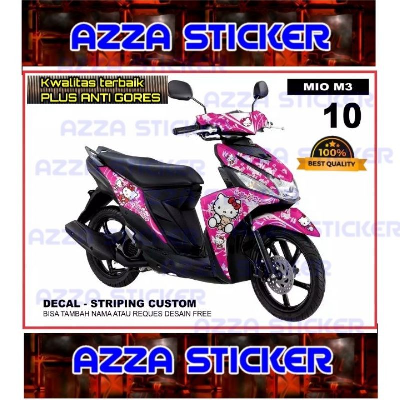 Sticker Striping Decal Mio M3 Full Body, Sticker Decal Mio M3 Full Body, Decal Mio M3 10