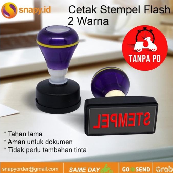 

Cetak Stempel Flash| Stample Flash 2 Warna snapy90 Ayo Beli