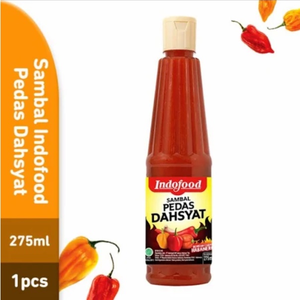 Indofood Sambal Pedas Dahsyat Cabai Habanero 275 mL