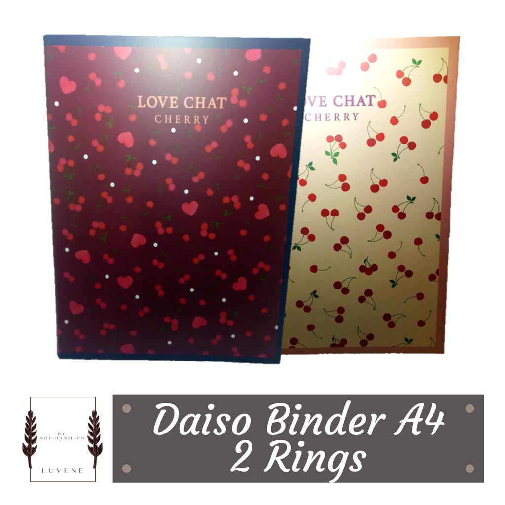 

DAISO Binder 2 rings Ukuran A4 / binder 2 ring
