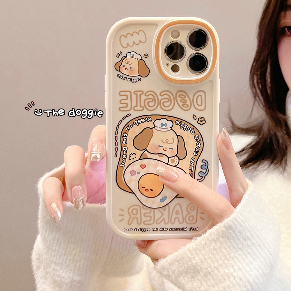 Soft Case Motif Kartun Hewan Anjing Tidur Cookgie Untuk Iphone 7 8 PLUS X XR XS 11 12 13 MINI PRO MAX SE 2020