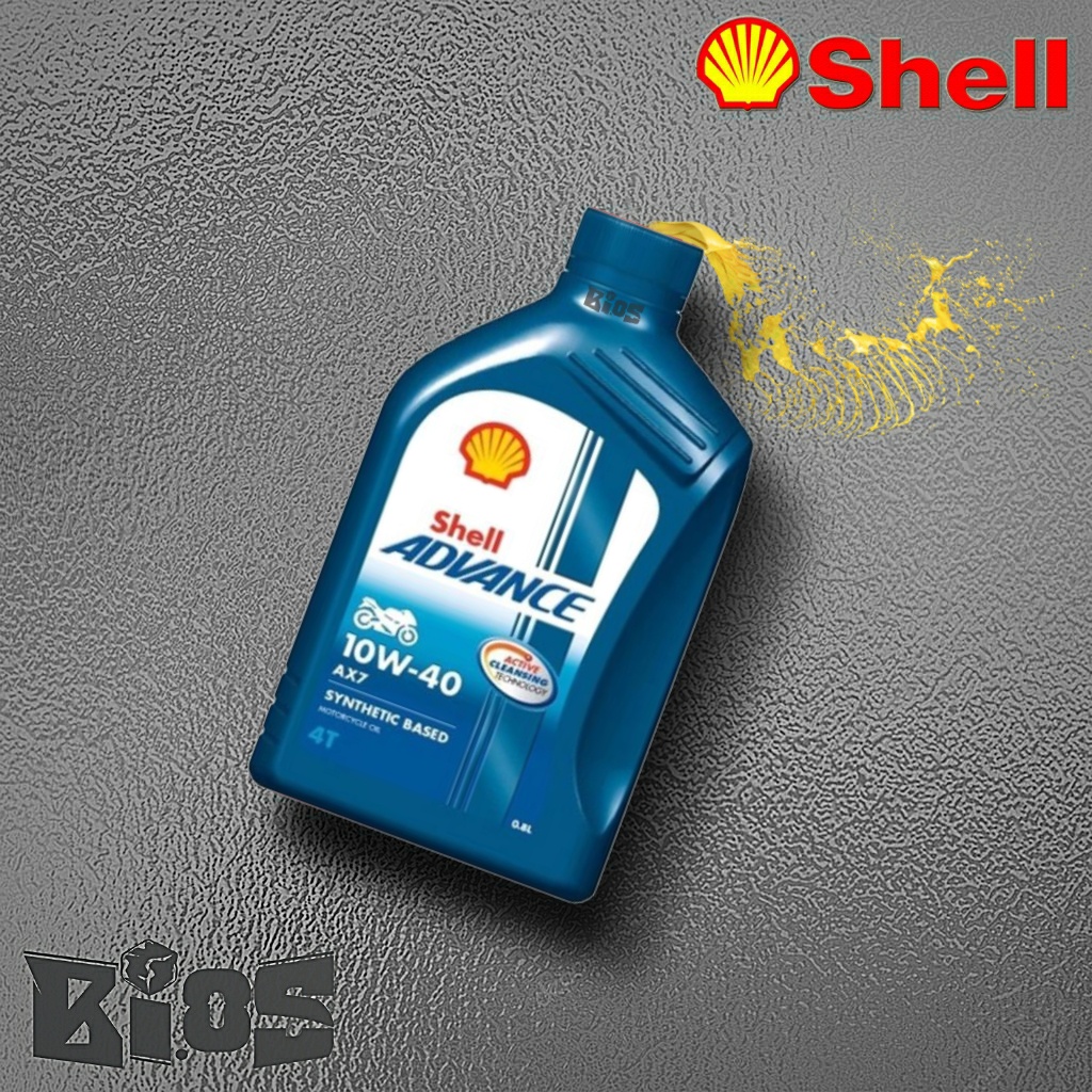 SHELL ADVANCE AX7 10W-40 MA 800ml OLI MESIN MOTOR 4T