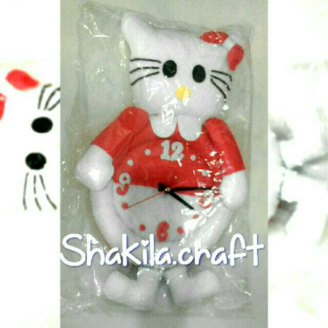 Jam dinding ( jam flanel karakter)