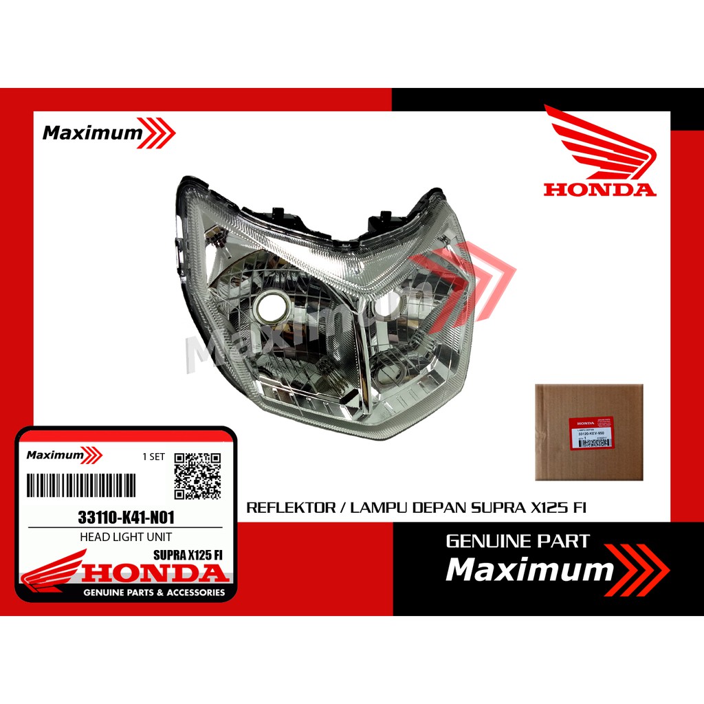 Honda Reflektor Supra X 125 FI/ Lampu depan Supra X 125 FI