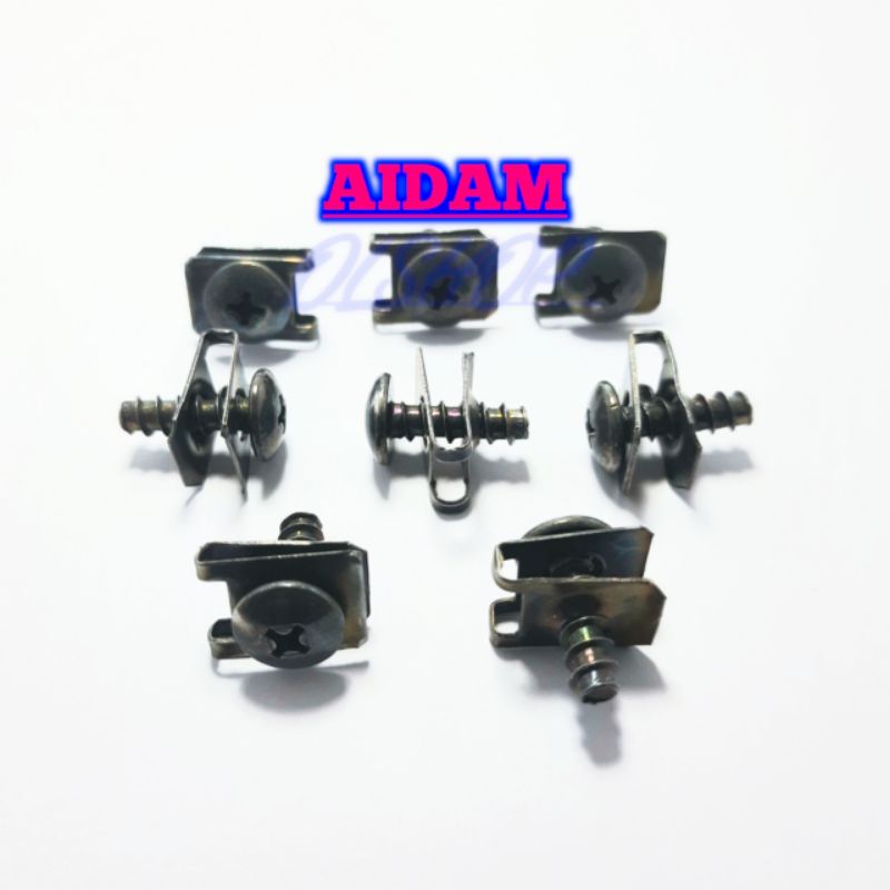 20 PCS BAUT KLIP YAMAHA BAUT KLIP MOTOR YAMAHA BAUT KLIP SKRUP BODY MOTOR YAMAHA BAUT BODY YAMAHA MIO NOUVO XRIDE JUPITER VEGA R MATIC NON MATIC UKURAN M5x16