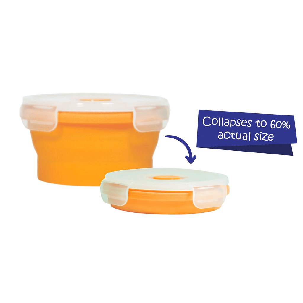 Babysafe Silicone Container Orange 350 ML SC03O