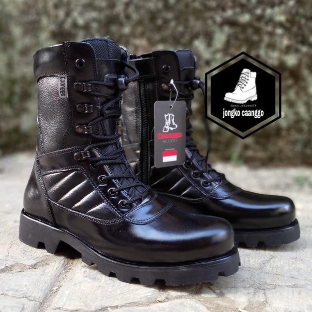 sepatu pdl TNI AU TNI AD POLRI full kulit asli ORIGINAL terabaru caanggo militeri