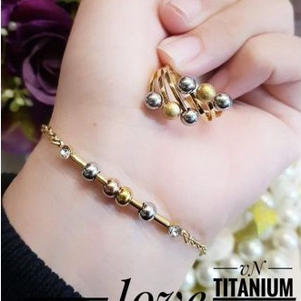 Titanium cincin gelang wanita S19