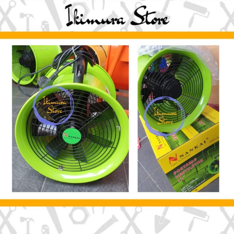 Portable Ventilator Fan Kipas Blower 12&quot; NANKAI 12 inch