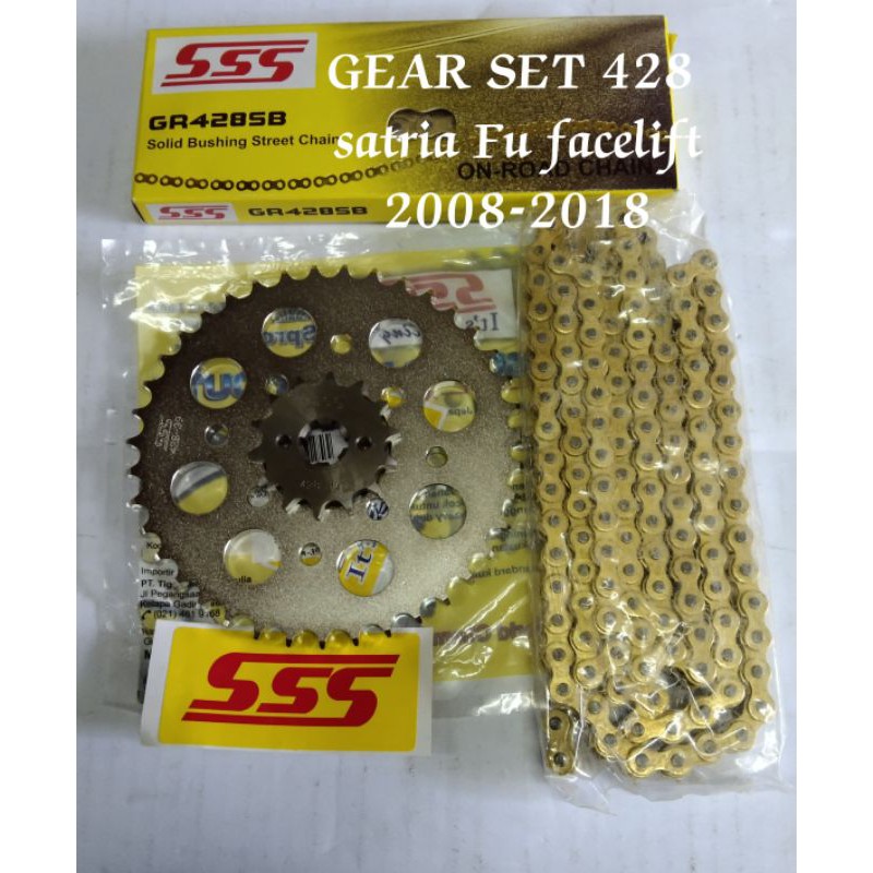 GIR 1 SET 428 SSS/GEAR GIR SET SSS 428 SATRIA FU THAILAND  SATRIA FU 2008-2013 BARONG  SATRIA FU FAC