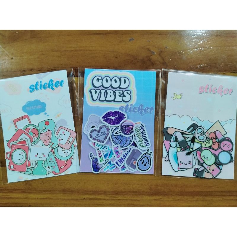 

Set sticker make up, electronic, dan ungu aestethic