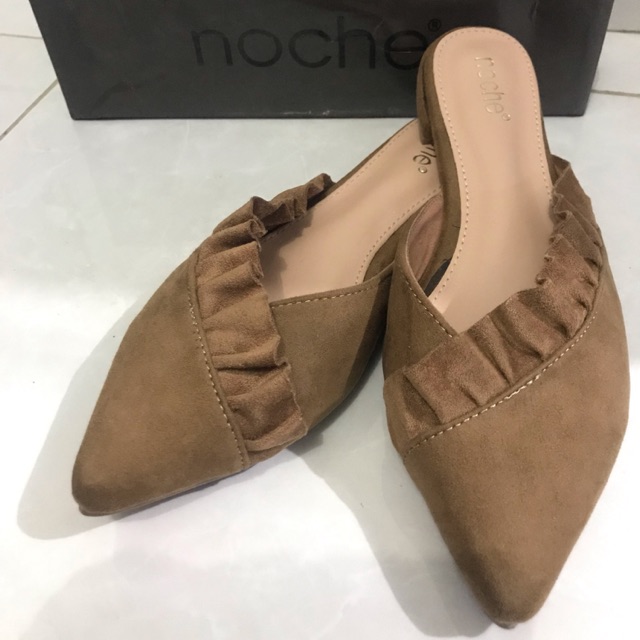 sepatu flat noche brown