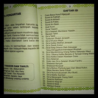 Best Seller Buku Yasin Tahlil Dan Doa Nurbuat Shopee