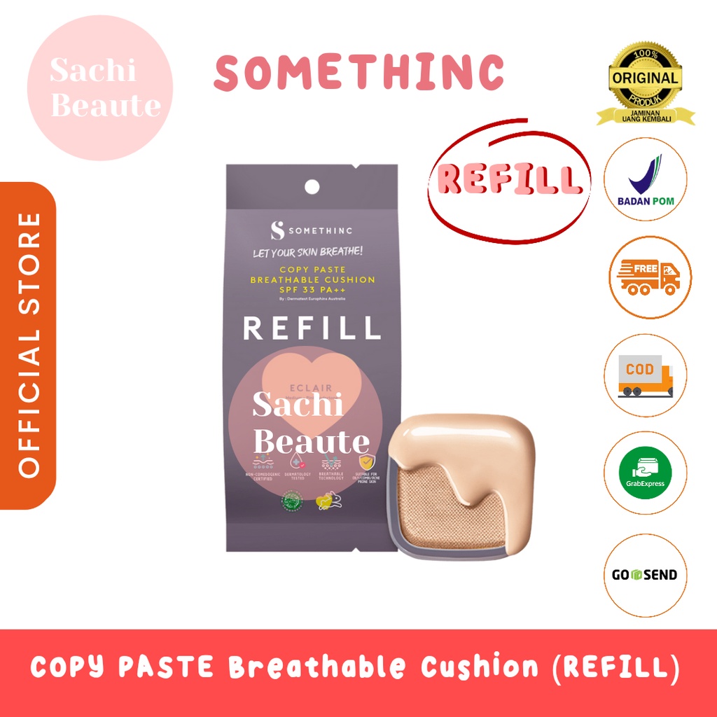 SOMETHINC (REFILL) SOMETHINC COPY PASTE BREATHABLE MESH CUSHION SPF 33 PA++