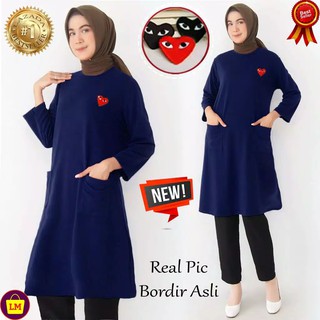 Baju atasan tunic import tunik  kaos  atasan wanita tunik  XL 