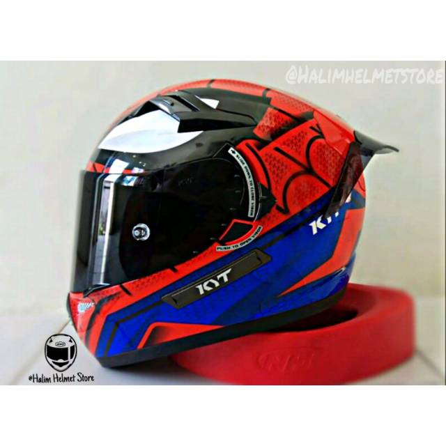 KYT K2R SPIDERMAN RED PAKET GANTENG