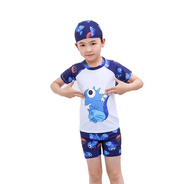 3Pcs Set Baju Renang Anak Laki laki Motif Kartun 3Pcs Set Baju Renang Anak Laki laki Motif Kartun