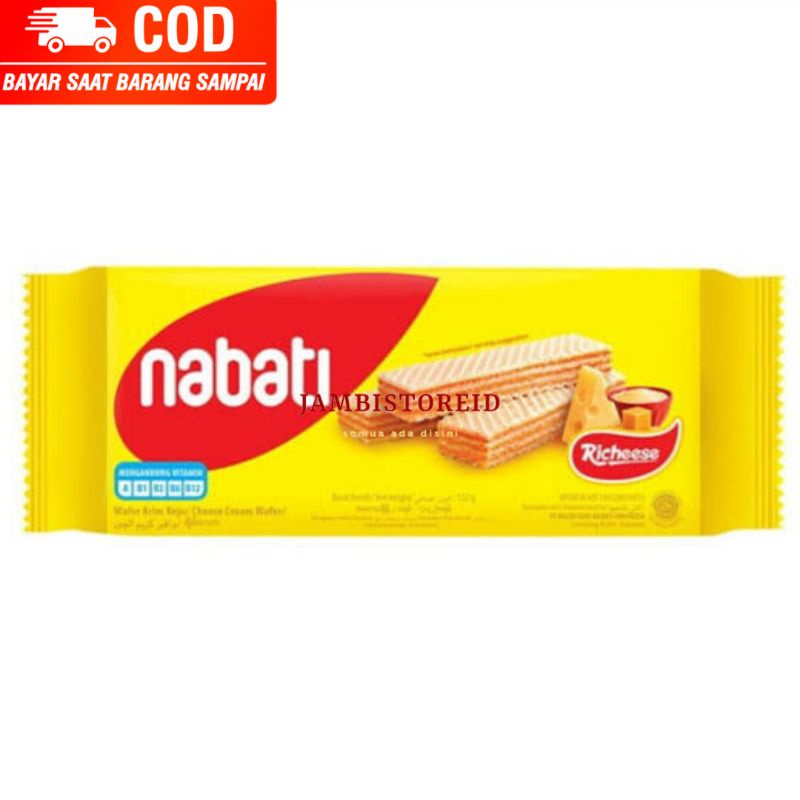 

(JAMBISTOREID) JAMBI LANGSUNG KIRIM Richeese Nabati Keju 132gram Biskuit Wafer Rasa Keju Coklat Jambi