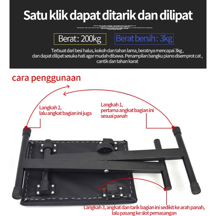 Alat Musik Kursi Lipat Kursi/Untuk Piano Kursi/Kursi Keyboard Lipat/kursi lipat kecil