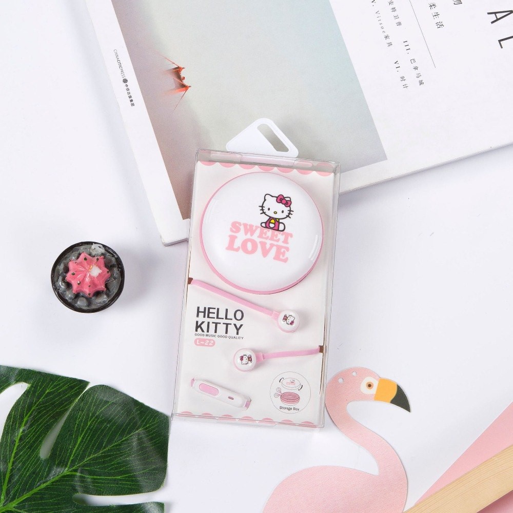 Earphone Microphone Hello Kitty Mic Music Player