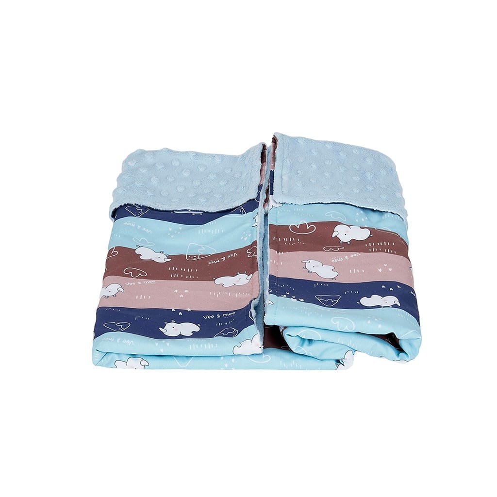 Vee &amp; Mee Baby Blanket Selimut Bayi Minky Rhino Series - VMB 5010