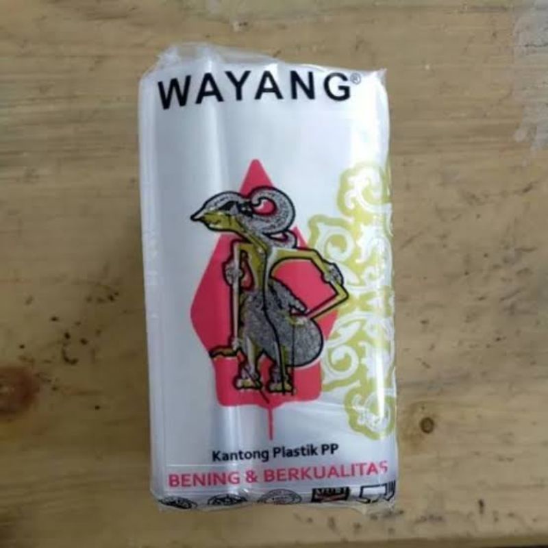 plastik pp wayang 5x8 ( sisaan gudang). harga per pck