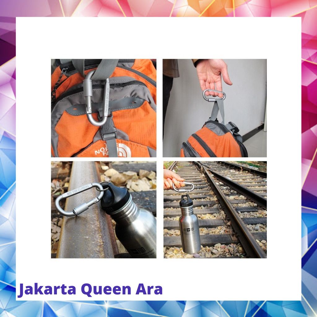 LIXADA Quickdraw Carabiner Gantungan Tas Aluminium - AT760