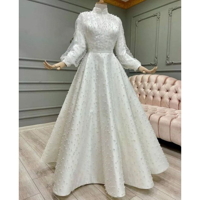 gaun kondangan (turki vershion) gaun wisuda-gaun terbaru-gaun formal-gaun lamaran -dres brukat-gamis