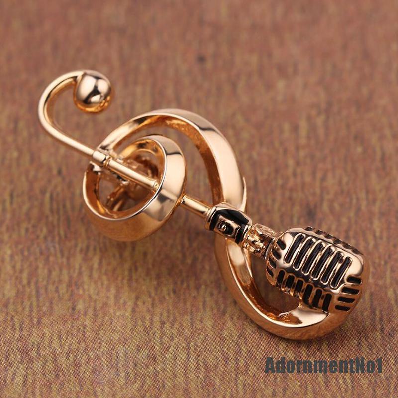 (Adornmentno1) Adornmentno1 Bros Pin Bentuk Not Musik Antik Untuk Aksesoris Wanita