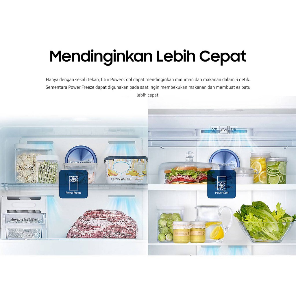 SAMSUNG Kulkas 2 Pintu [528 L] RT53K6231BS/SE Black Inox/ VCM-4