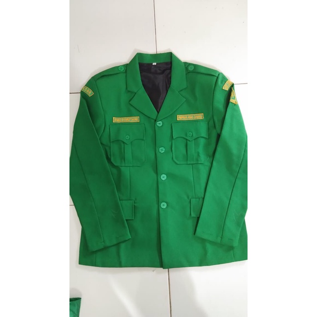 Jas Ansor sukarno lengan panjang bahan bellini