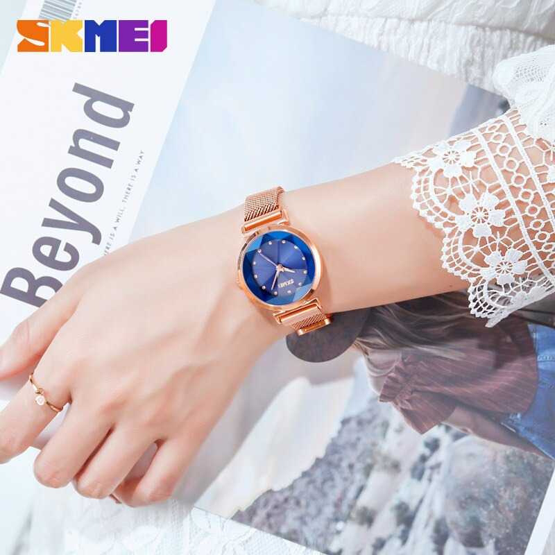 IDN - SKMEI Jam Tangan Analog Wanita Strap Stainless Steel - 1709