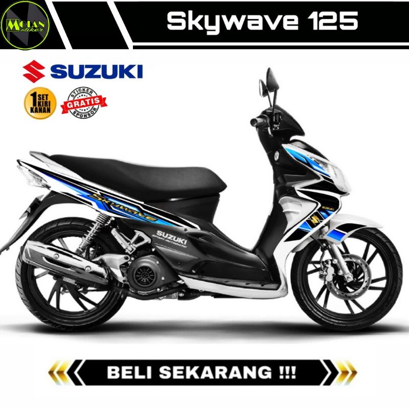 Decal Sticker Striping Variasi Suzuki SKYWAVE 125 2007-2011 / SKYWAVE NR  | Decal Skywave | Striping