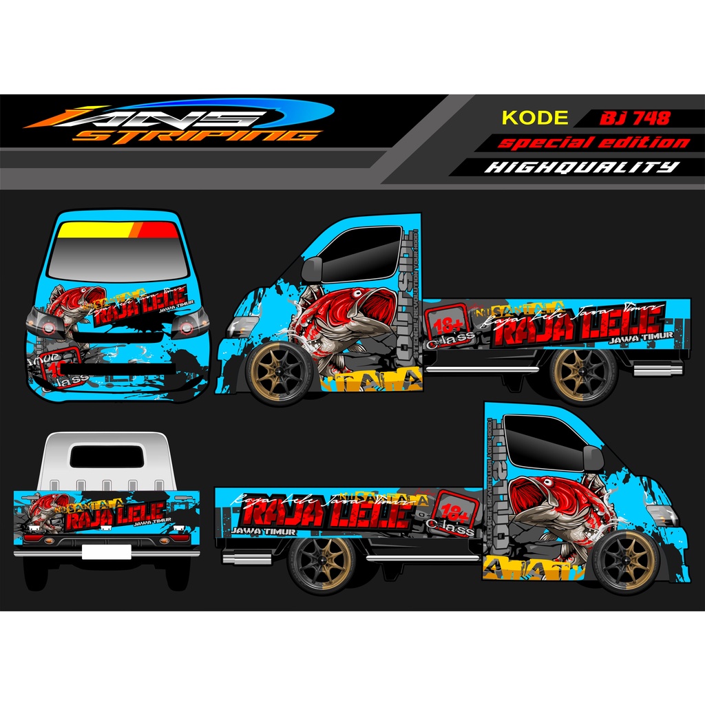 STICKER MOBIL PICK UP GRANMAX , CARRY , L300 / DECAL PICK UP / DECAL GRANMAX / DECAL STICKER MOBIL